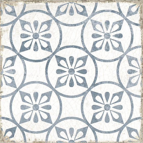 Nanda Tiles Коллекция GRAFTON Capel Blue Satin 20*20 см / Нанда Тайлс  Коллекция Графтон Сапел Блю Сатин 20*20 см